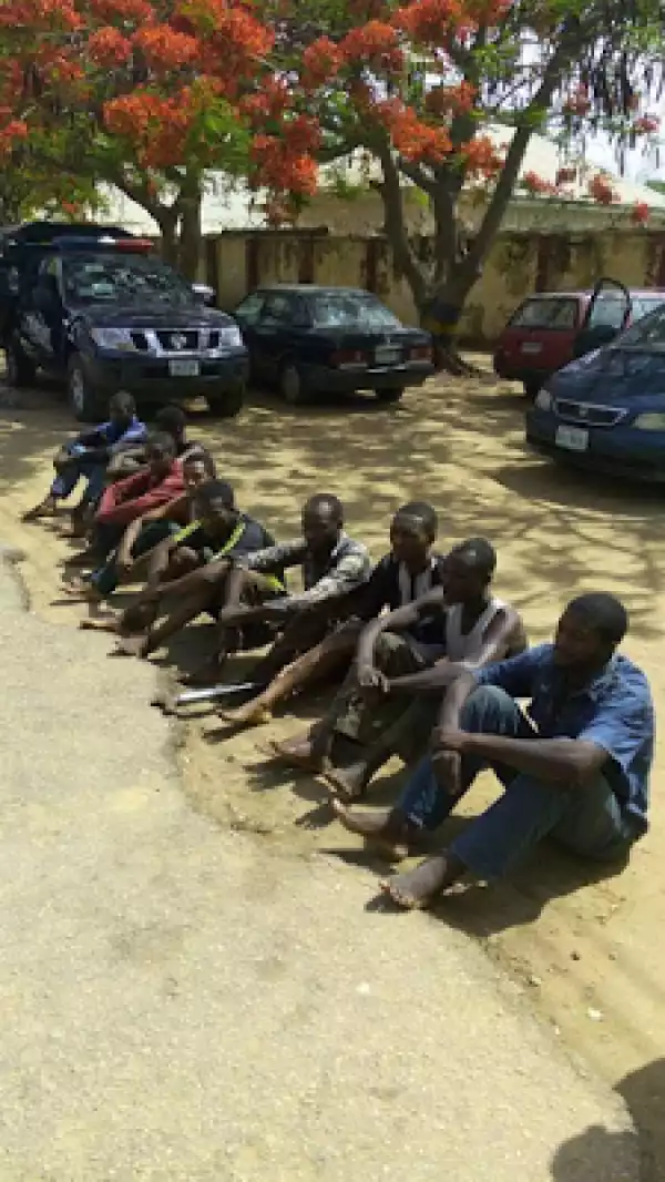 Police Parade Suspected Armed Robbers Who Shot Dead Bus Conductor In Bauchi State | Photos